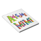 Bloc-note T-shirts et cadeaux Mimi impressionnants (Incliné)