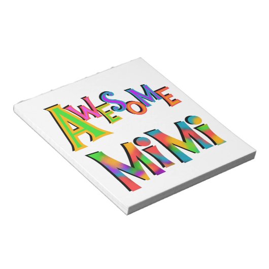 Bloc-note T-shirts et cadeaux Mimi impressionnants (Incliné)