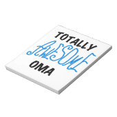 Bloc-note T-shirts et cadeaux Oma Blue totalement géniaux (Tourné)