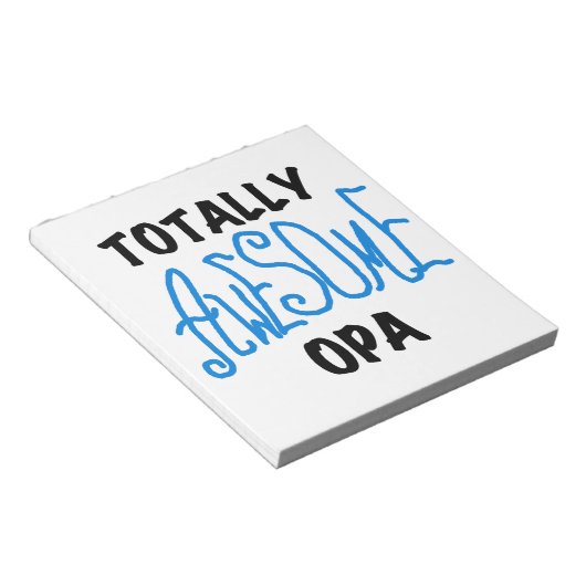 Bloc-note T-shirts et cadeaux Opa bleu absolument géniaux (Incliné)