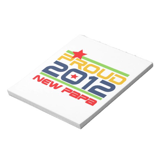 Bloc-note T-shirts et cadeaux Proud New Papa 2012 (Tourné)