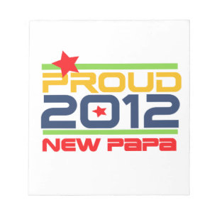 Bloc-note T-shirts et cadeaux Proud New Papa 2012