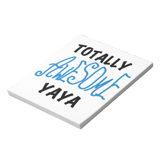 Bloc-note T-shirts et cadeaux Yaya totalement géniaux (Tourné)