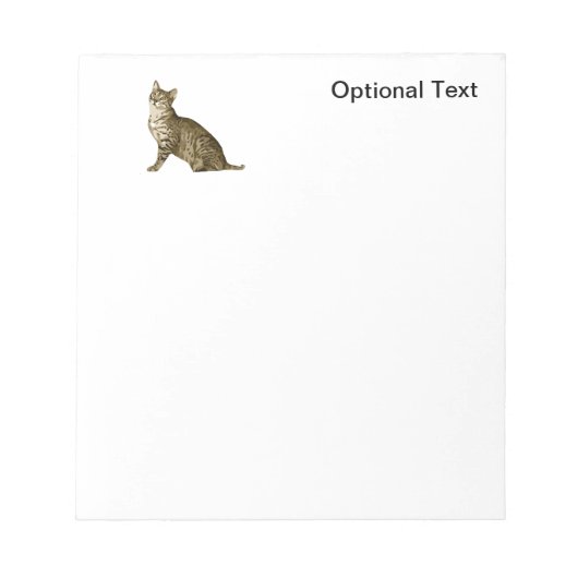 Bloc-note Tabby Chat Brown (Devant)