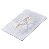 Bloc-note Tabby Fluffé Chat Kitten Visage gris clair (Incliné)