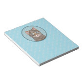 Bloc-note Tabby Gris Peinture Chat - Cute Original Art Chat (Incliné)