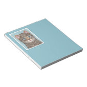 Bloc-note Tabby Gris Peinture Chat - Cute Original Art Chat (Incliné)