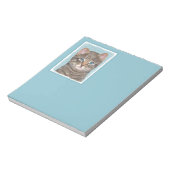 Bloc-note Tabby Gris Peinture Chat - Cute Original Art Chat (Tourné)