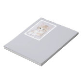 Bloc-note Tabby Orange Kitten Peinture - Art Chat original (Tourné)