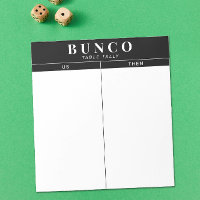 Table Bunco simple noir et blanc