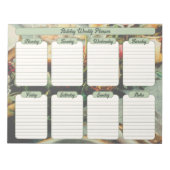 Bloc-note Table de Dîner de vacances Planificateur hebdomada (Devant)
