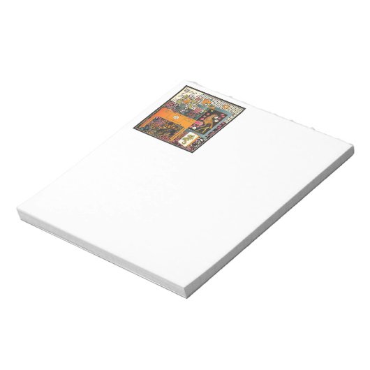 Bloc-note Table orange Mah Jongg (Tourné)