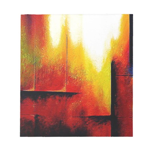 Bloc-note Tableau Abstrait de Hizli (Devant)