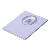 Bloc-note Tableau blanc standard de caniche - Art original d (Tourné)