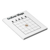 Bloc-note Tableau de bingo de croisière personnalisable (Incliné)