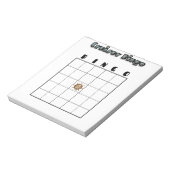 Bloc-note Tableau de bingo de croisière personnalisable (Tourné)