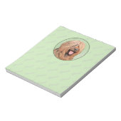 Bloc-note Tableau de bord - Joli art original chien (Tourné)