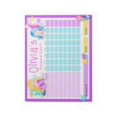 Bloc-note Tableau de récompense pour les enfants de sirène p (Tourné)