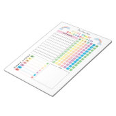 Bloc-note Tableau de tâches personnalisé pour enfants (Incliné)
