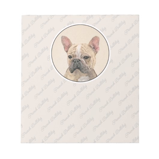 Bloc-note Tableau Français Bulldog (Sable) - Joli Original D (Devant)