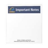 Bloc-note Tableau "Notes importantes" du CNJDCC (Devant)