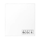 Bloc-note Tableau périodique BaCoN (Devant)