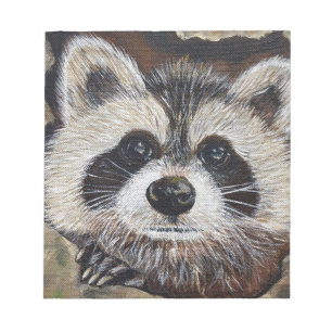 Bloc-note Tableau Raccoon