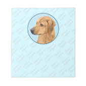 Bloc-note Tableau Rhodesian Ridgeback - Art Chien original (Devant)