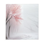 Bloc-note Tablette de fleurs d'hiver (Devant)
