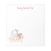 Bloc-note Tablette de lion rose (Devant)