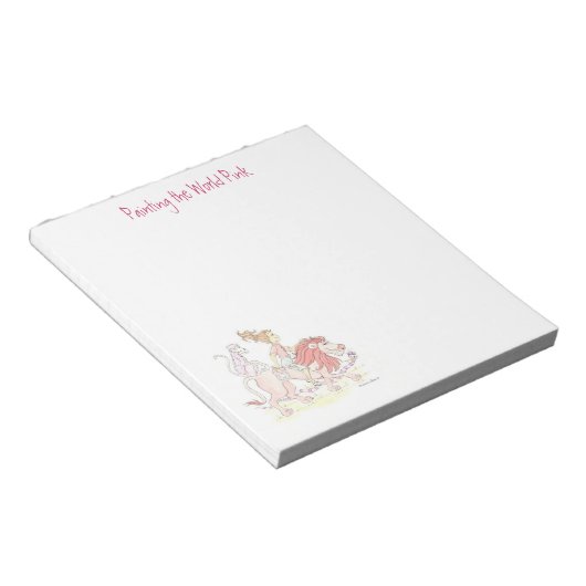 Bloc-note Tablette Lion Rose (Incliné)