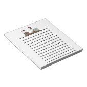 Bloc-note Tablette numérique à revêtement foncé (Incliné)