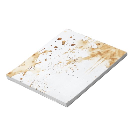 Bloc-note taches de café (Tourné)