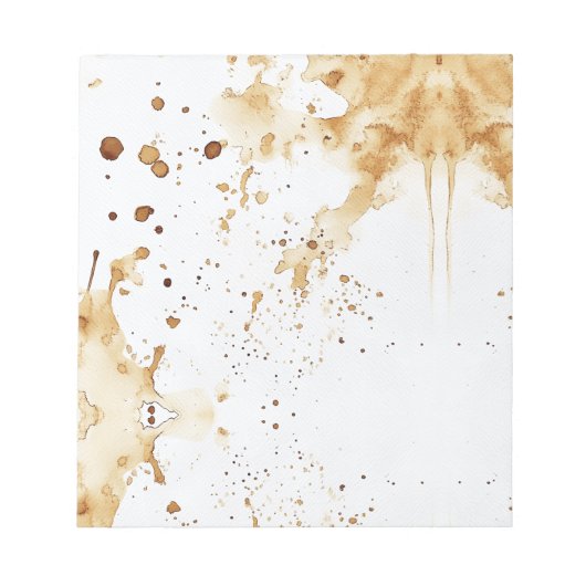 Bloc-note taches de café (Devant)