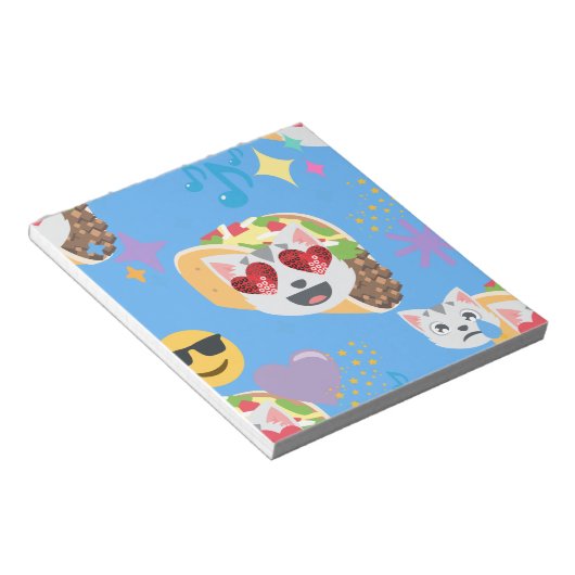 Bloc-note taco cat emoji (Incliné)