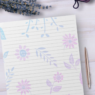 Bloc-note Taille de la lettre 8,5 po x 11 po Grande règle Tu