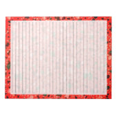 Bloc-note Taille de la lettre Grand Rulé Rétro Hot Pink Terr (Devant)