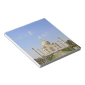 Bloc-note Taj Mahal, un mausolée situé à Agra, en Inde, (Incliné)