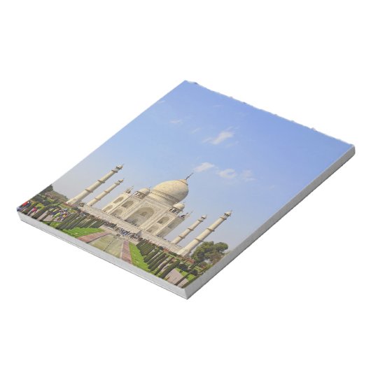 Bloc-note Taj Mahal, un mausolée situé à Agra, Inde, (Tourné)