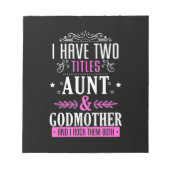 Bloc-note Tante Et Godmère (Devant)