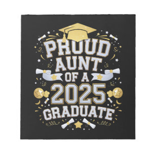 Bloc-note Tante fière d'un diplômé de 2025 Remise des diplôm