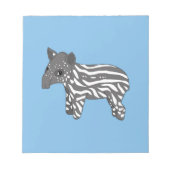 Bloc-note tapir bleu (Devant)