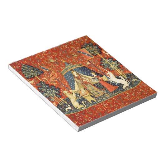 Bloc-note Tapisseries Unicorne Lady Legend Médiéval (Incliné)