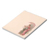 BLOC-NOTE TAROTS/ LADY DE LA LUNE, FLEURS EN ROSE (Tourné)