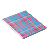 Bloc-note Tartan bleu et rouge (Incliné)