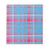Bloc-note Tartan bleu et rouge (Devant)