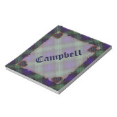 Bloc-note Tartan du clan écossais Campbell d'Argyll - Plaid (Tourné)