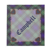 Bloc-note Tartan du clan écossais Campbell d'Argyll - Plaid (Devant)