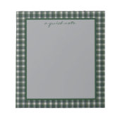 Bloc-note Tartan Écossais Original Moderne de Campbell  (Devant)