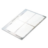 Bloc-note Task Priority and planner Matrix (mountain) (Incliné)